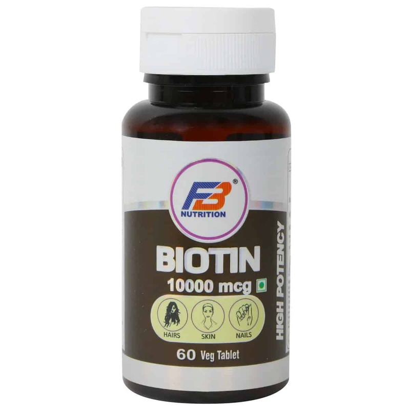 FB Nutrition Biotin 10000 Mcg For Energy And Healthy Hair (60 Tablets)