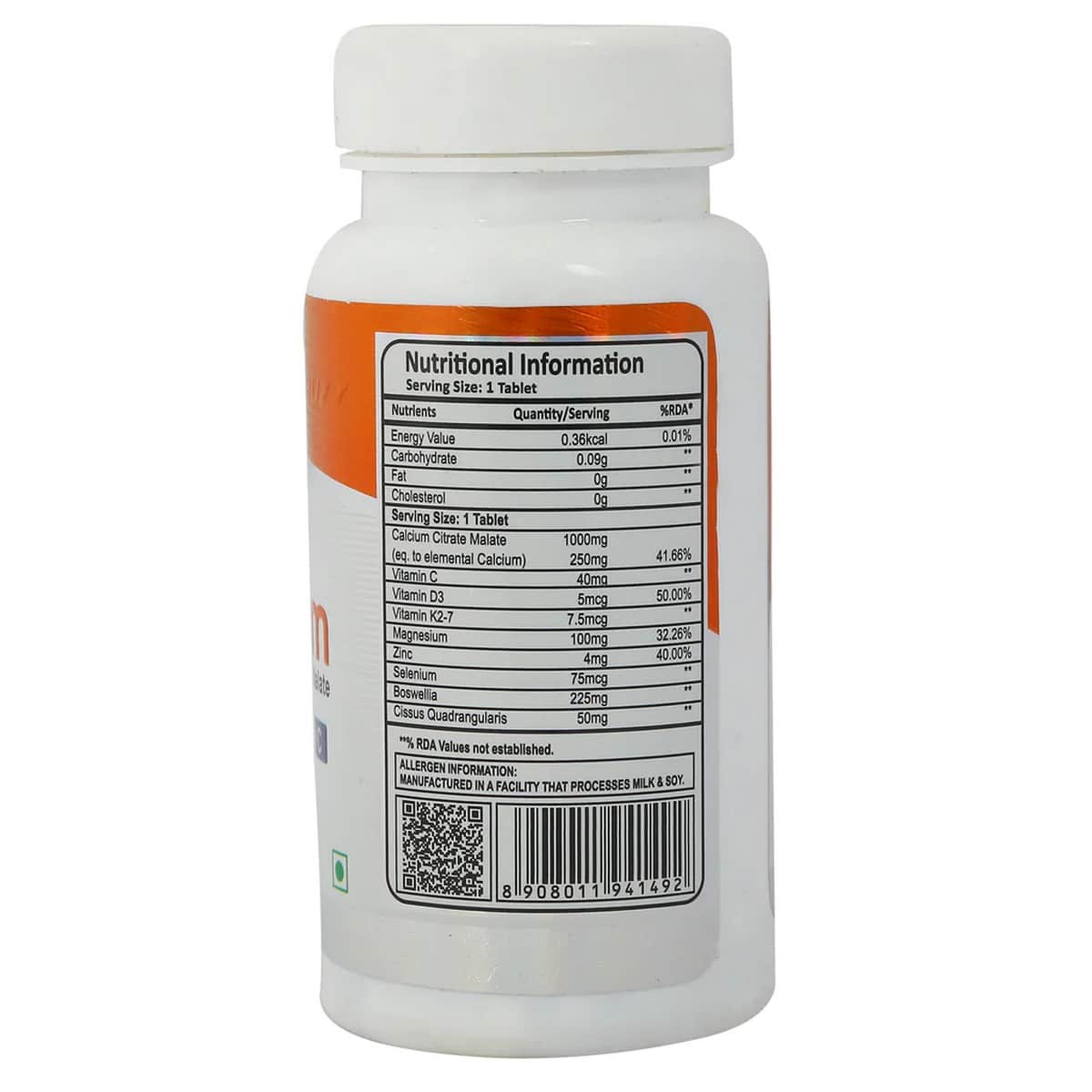 FB Nutrition Calcium, Easy To Absorb Calcium & Vit D3 (60 Tabs)