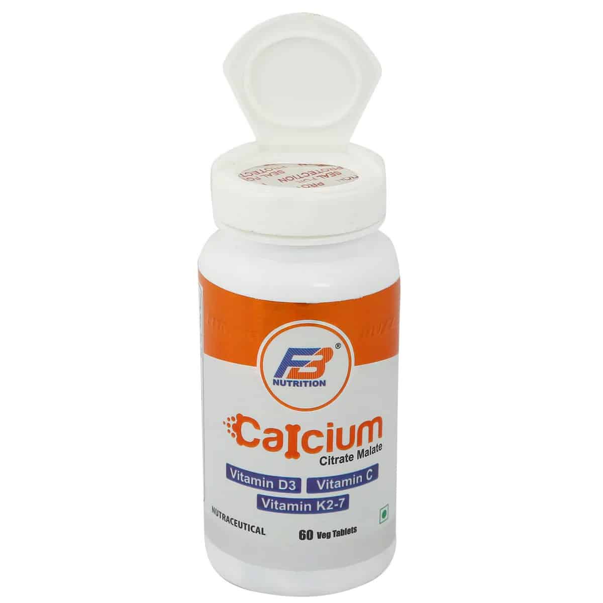 FB Nutrition Calcium, Easy To Absorb Calcium & Vit D3 (60 Tabs)