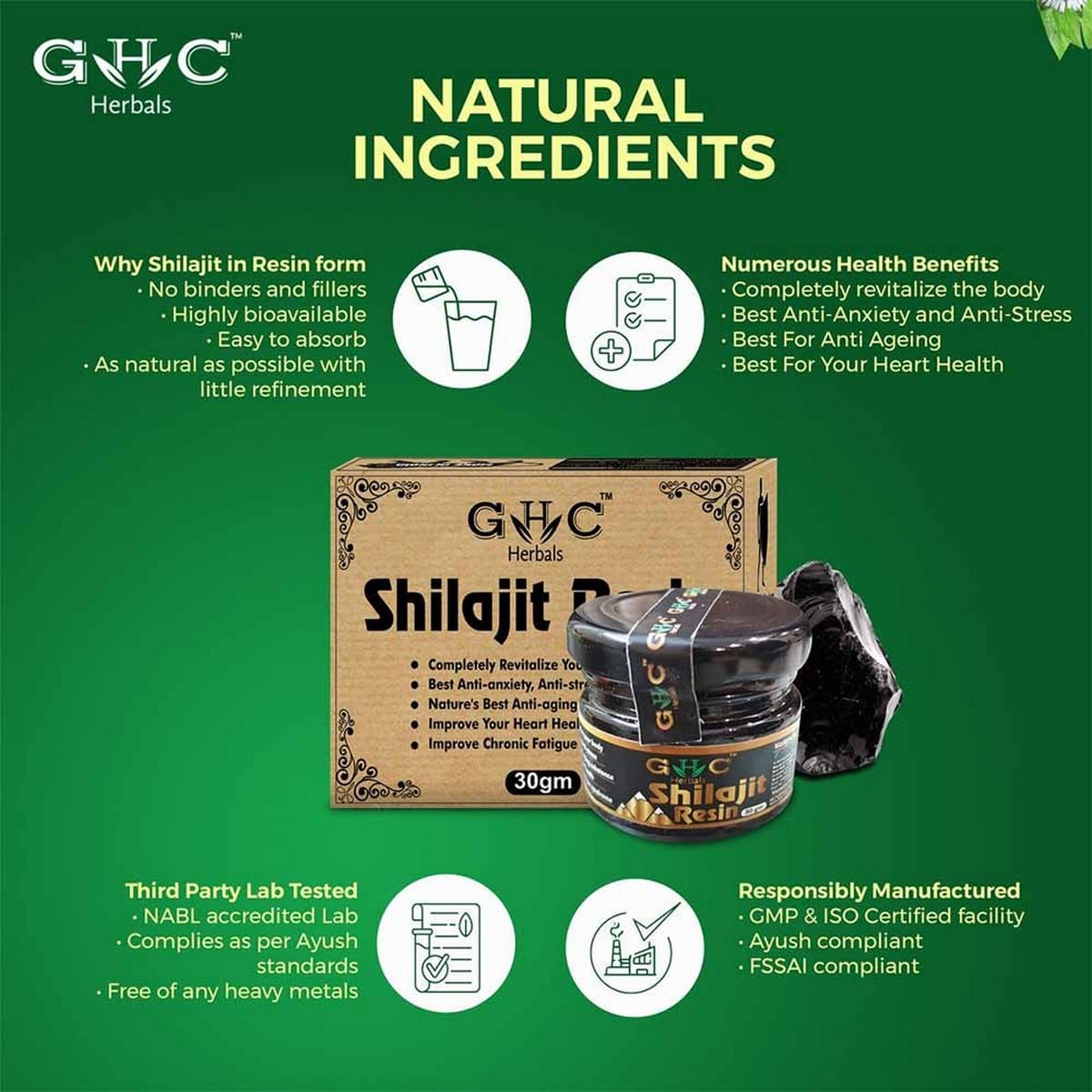 GHC Pure Shilajit Resin (30 gm)