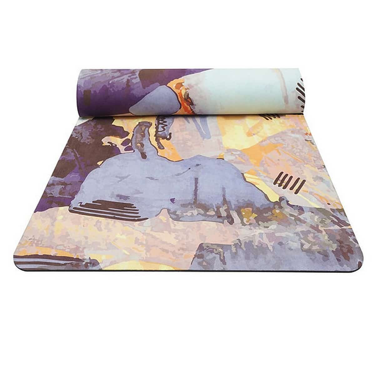 GRAVOLITE Design I Suede Yoga Mats 24X72 Inches (5mm)