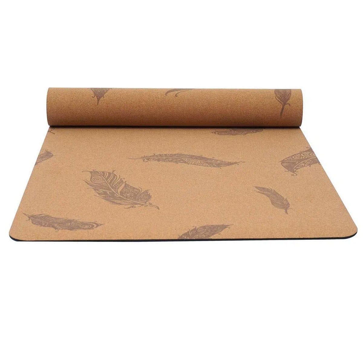 GRAVOLITE Cork Yoga Mats Anti Skid With Bag And Belt (5mm)