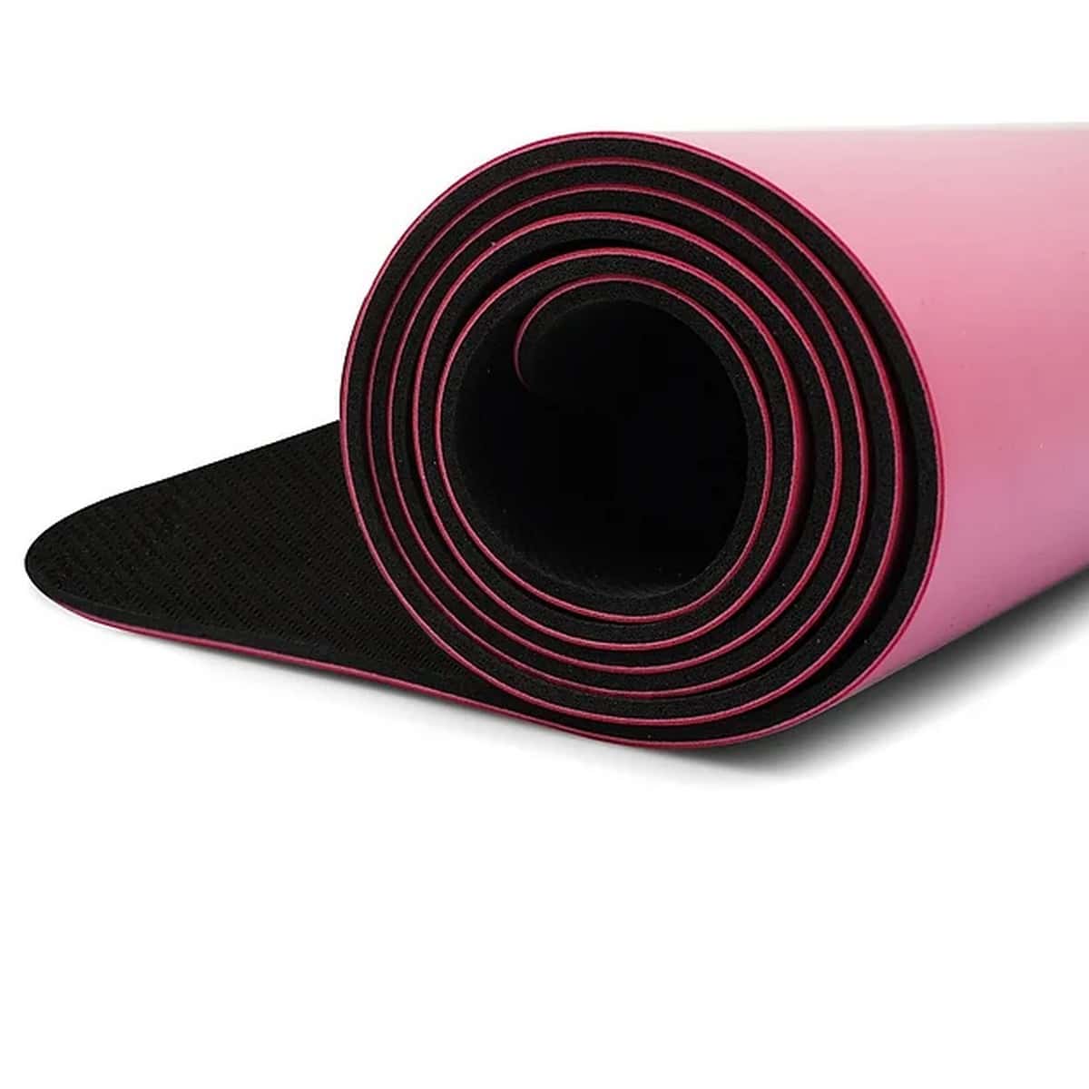 GRAVOLITE PU Rubber Pink Plain Yoga Mats 24X72 Inches (5mm)