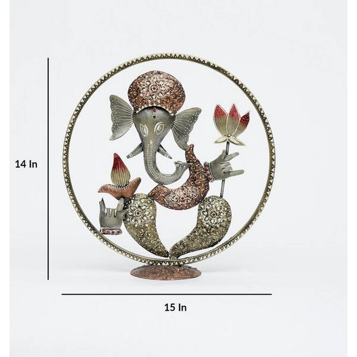 Ganesha Art in Ring for Table Top Decoration