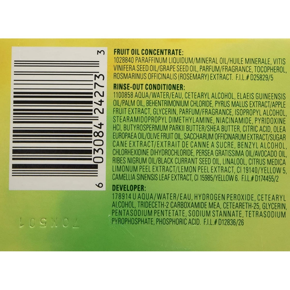 Garnier Color Creme 10 Black Licorice (218 grams)