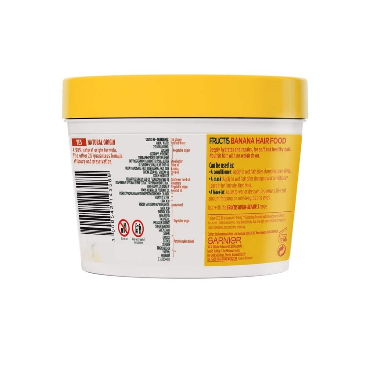 Garnier Fructis Nourishing Hair Mask Banana (390 ml)