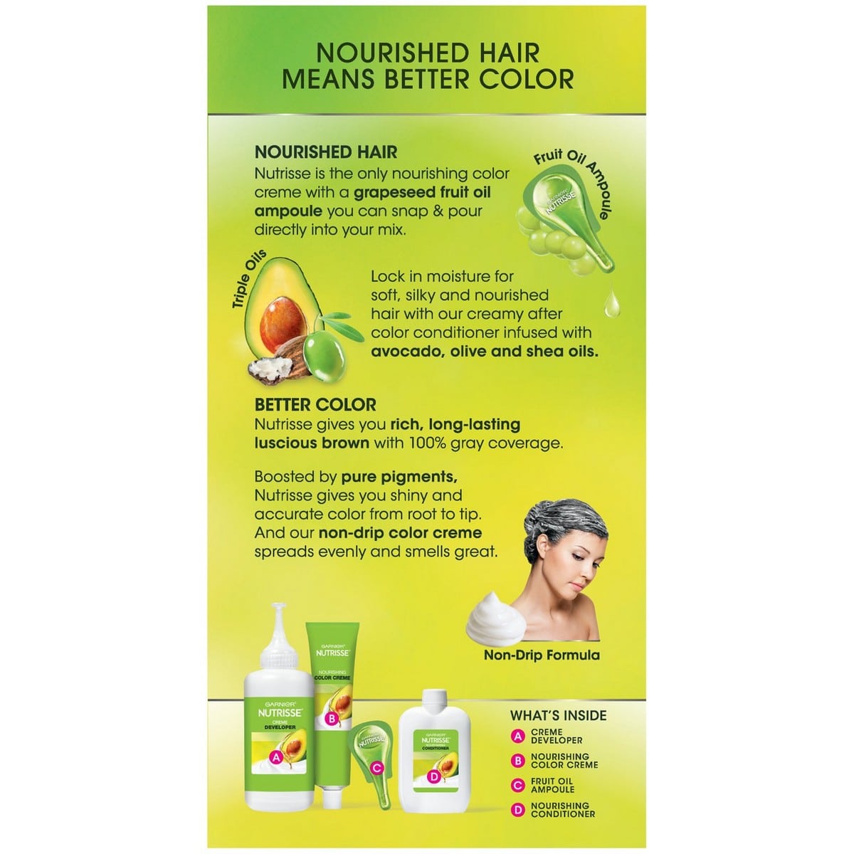Garnier Hair Color 51 Medium Ash Brown (Cool Tea)