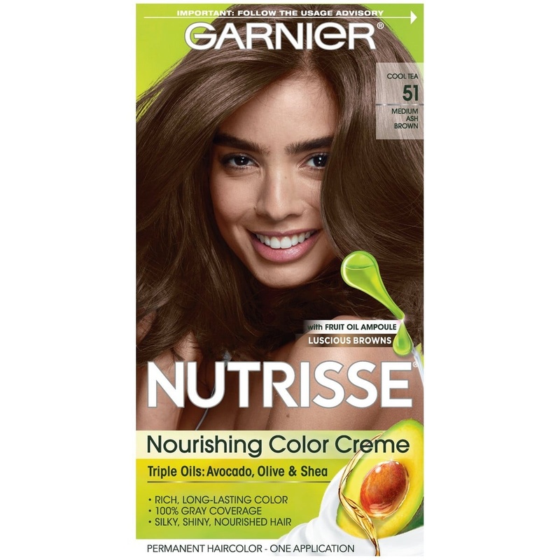 Garnier Hair Color 51 Medium Ash Brown (Cool Tea)