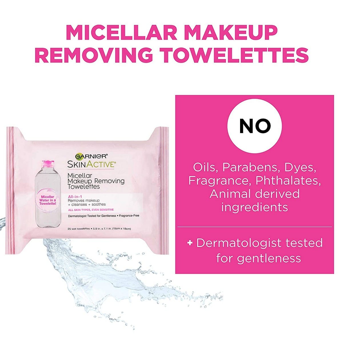 Garnier Micellar Makeup Remover Wipes (2 pack)