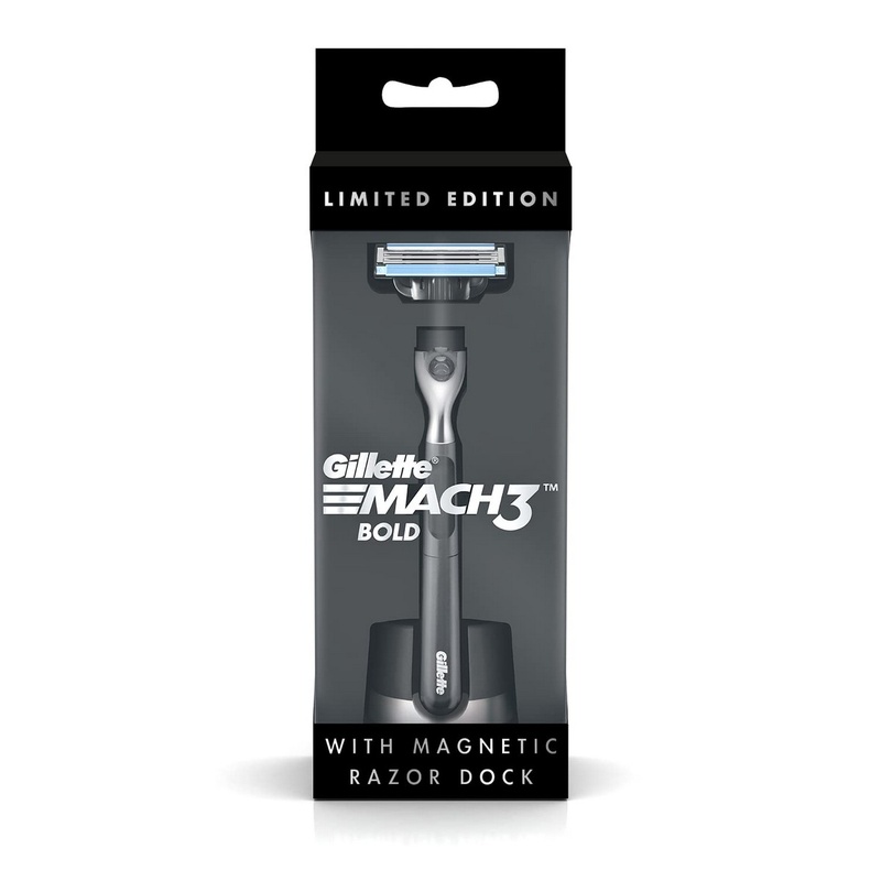 Gillette MACH 3 Bold + Magnetic Razor DockÂ 