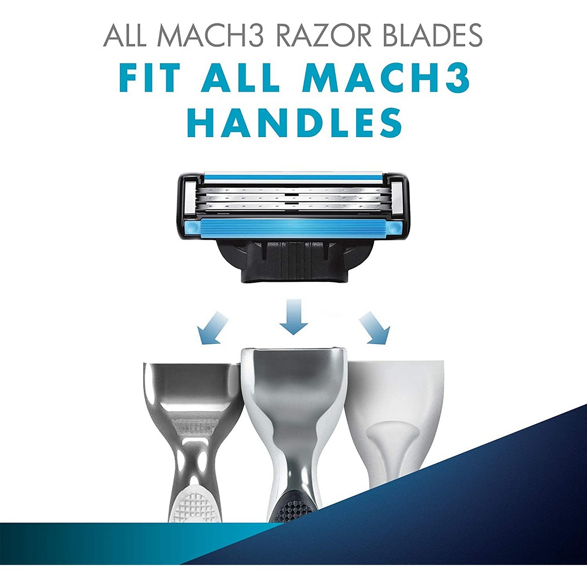 Gillette Mach 3 Turbo Manual Shaving Razor Blades-4s Pack