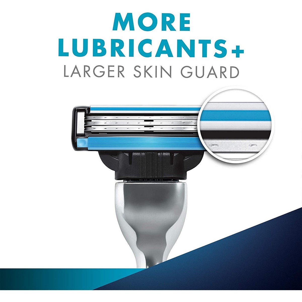 Gillette Mach Turbo 3 Shaving Blades-Pack of 10 (Cartridges)