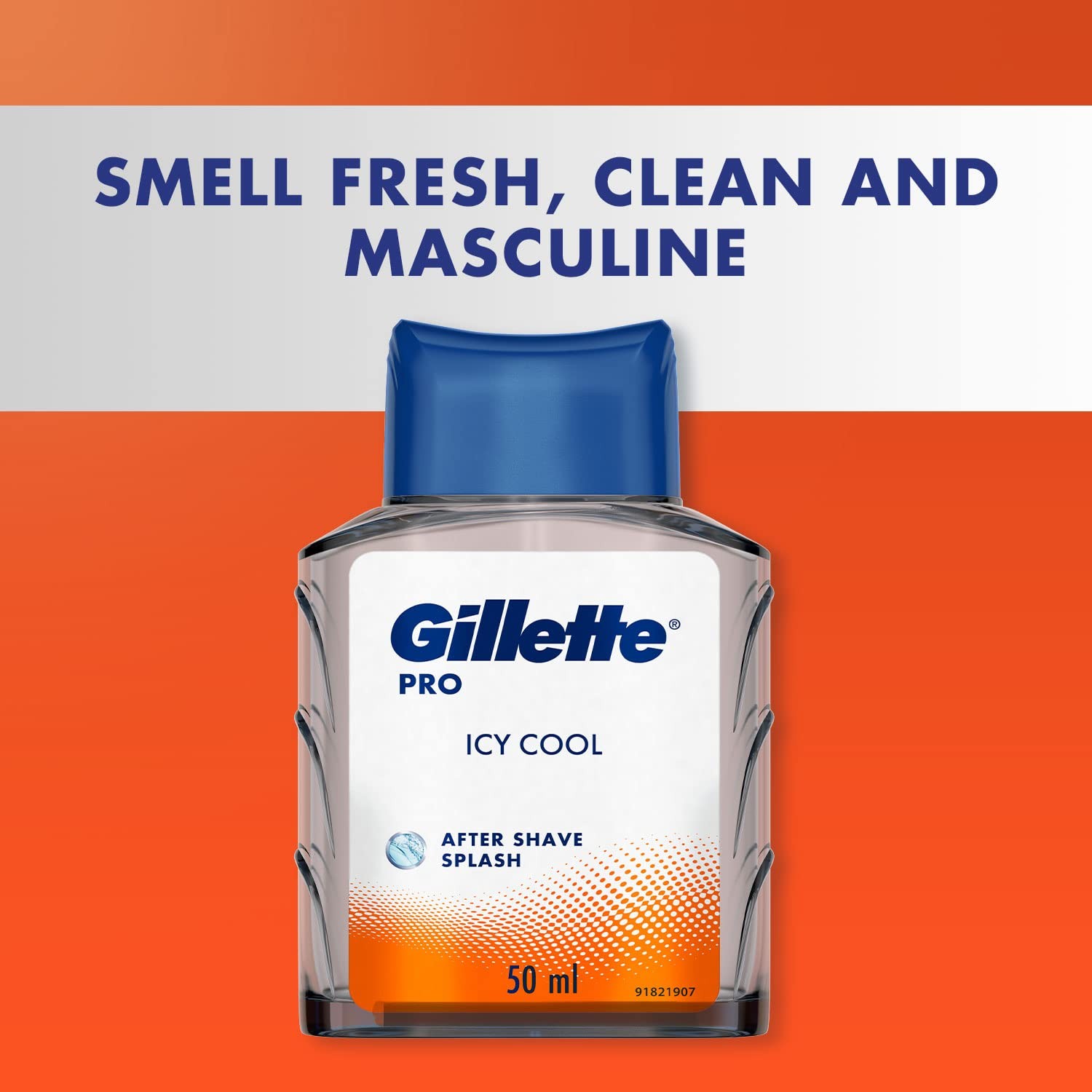 Gillette Pro After Shave Splash Icy Cool (50 ml, White)