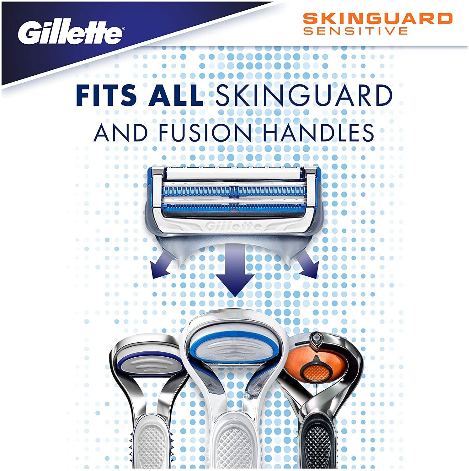 Gillette Skinguard Manual Shaving Razor Blades (2 cartridges)