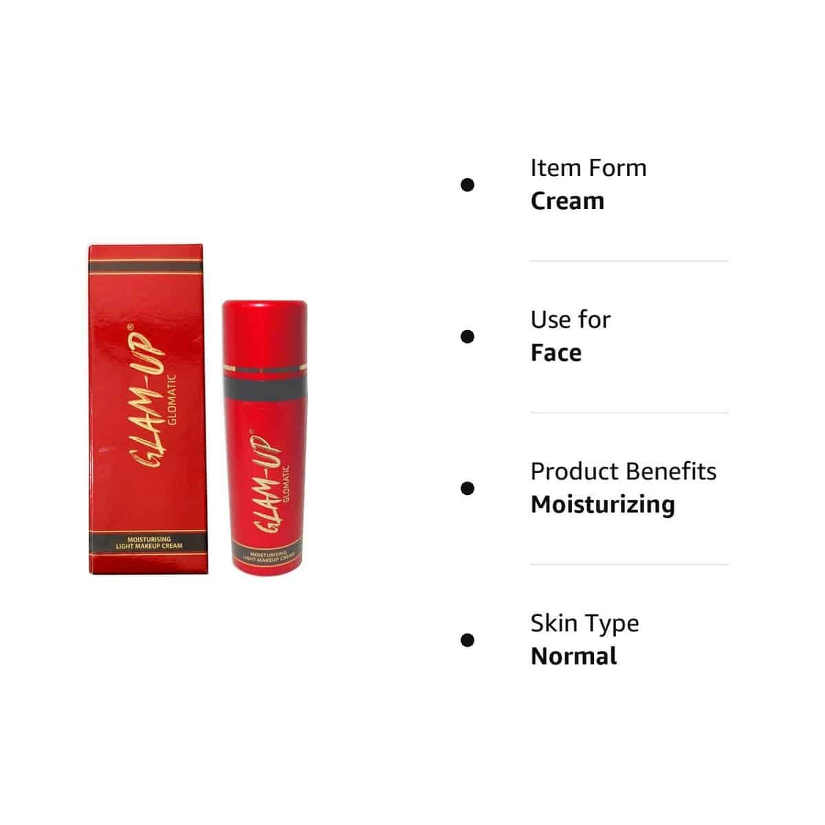 Glam Up Glomatic Moisturising Light Makeup Cream (34 g)