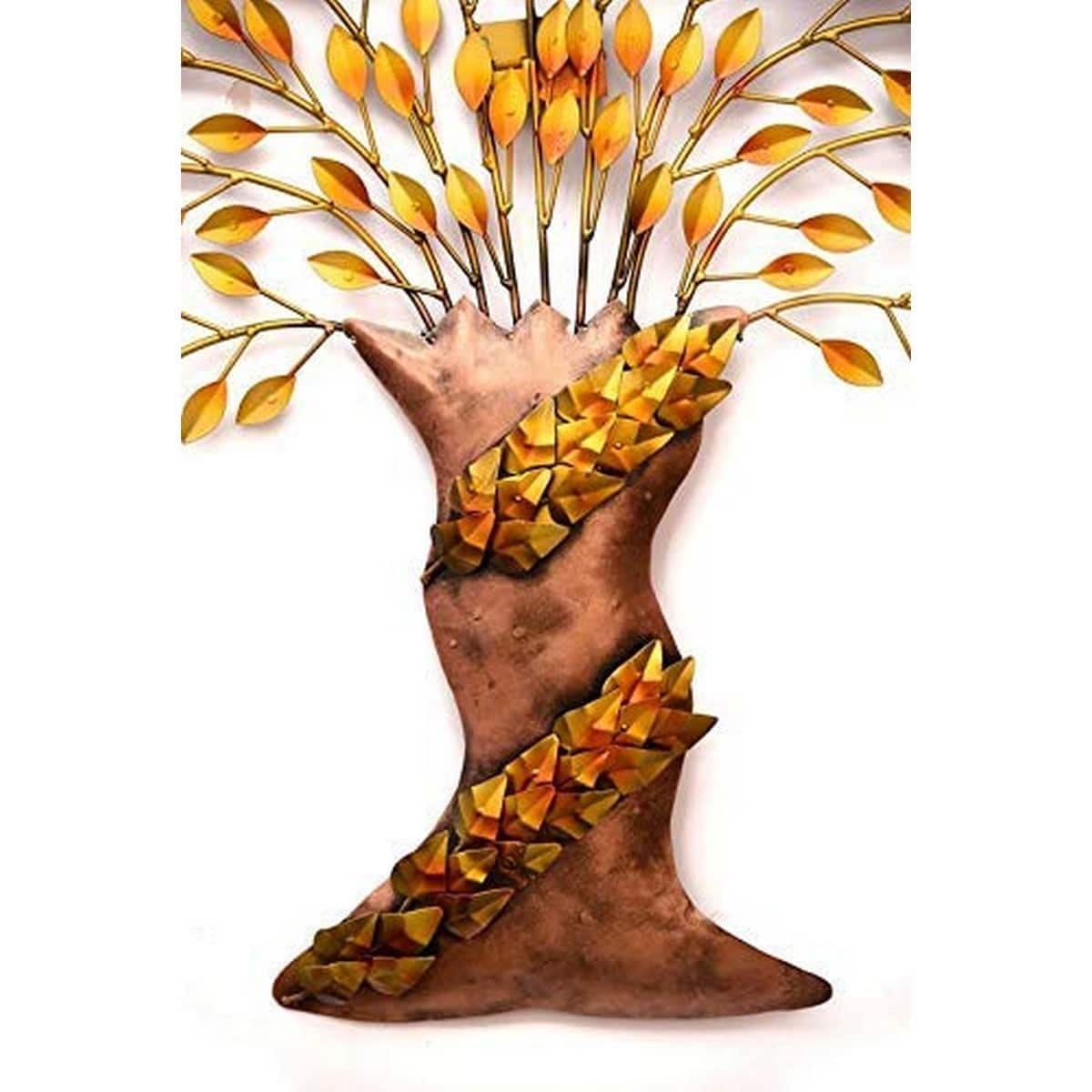 Golden Shaded Folding Tree for Wall Decoration