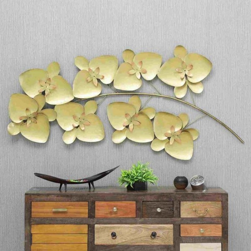 Golden Flower Decorative Product for Wall