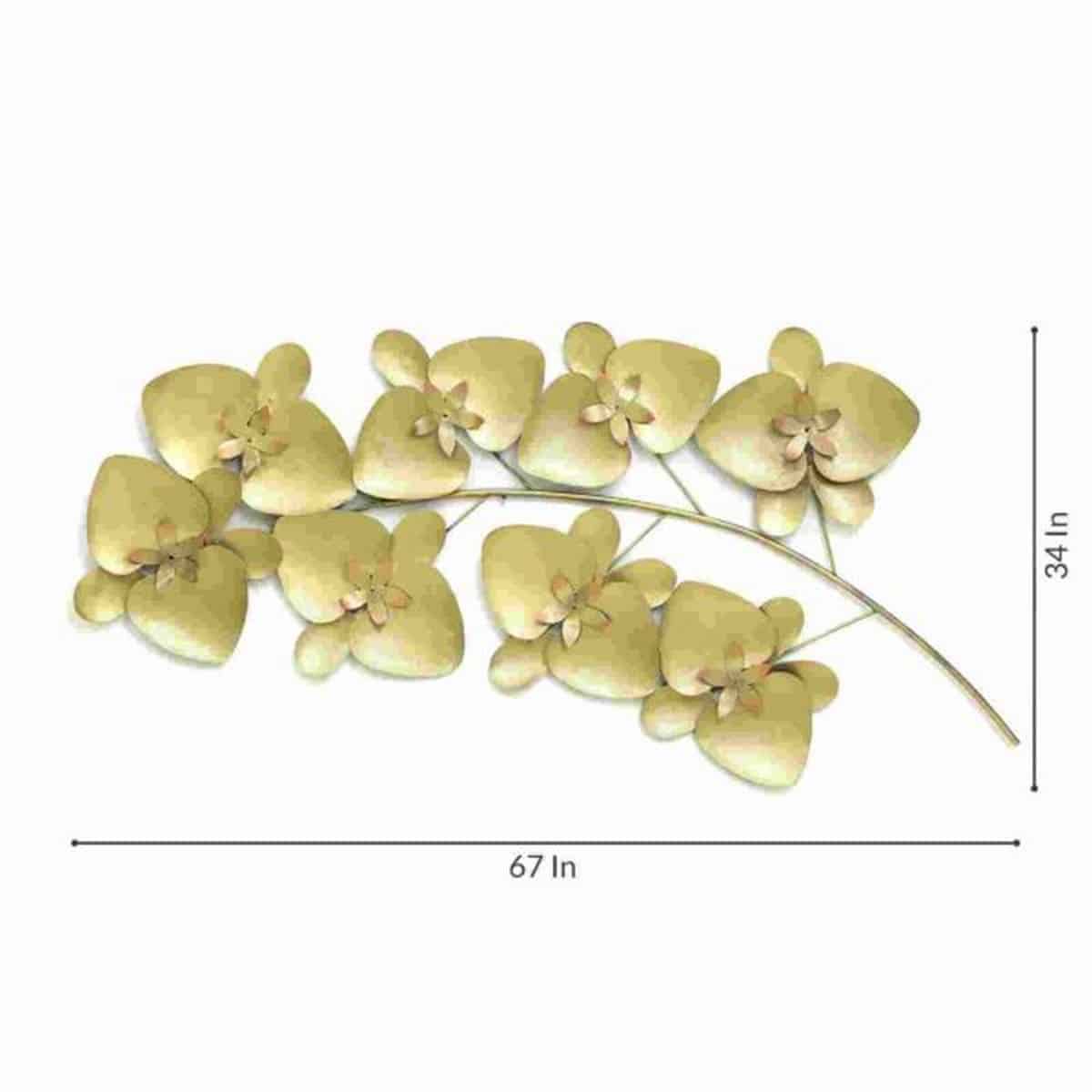 Golden Flower Decorative Product for Wall