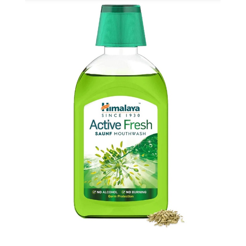 Himalaya Active Fresh Saunf Mouthwash (215 ml)