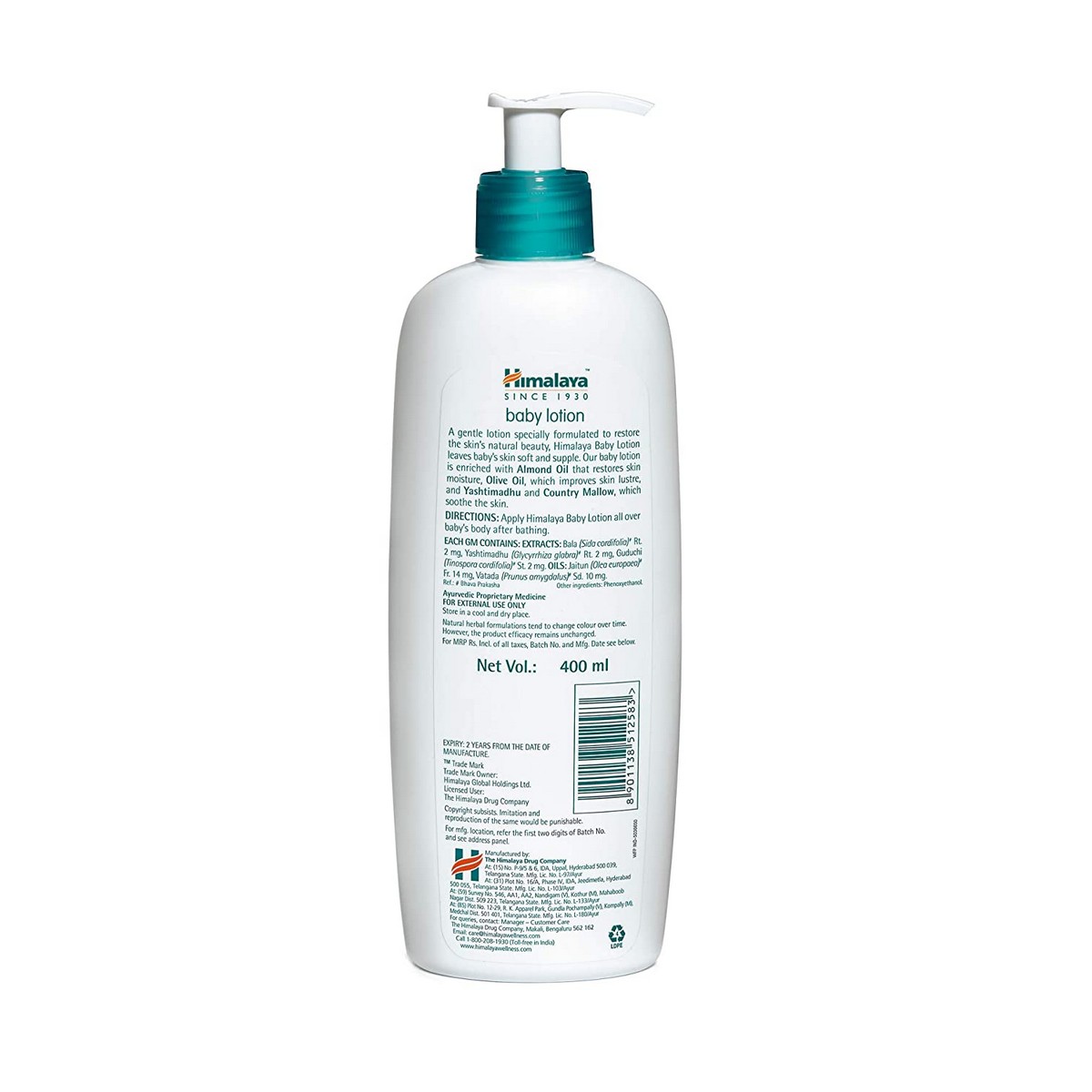 Himalaya Baby Body Lotion For All Skin Types (400 ml)