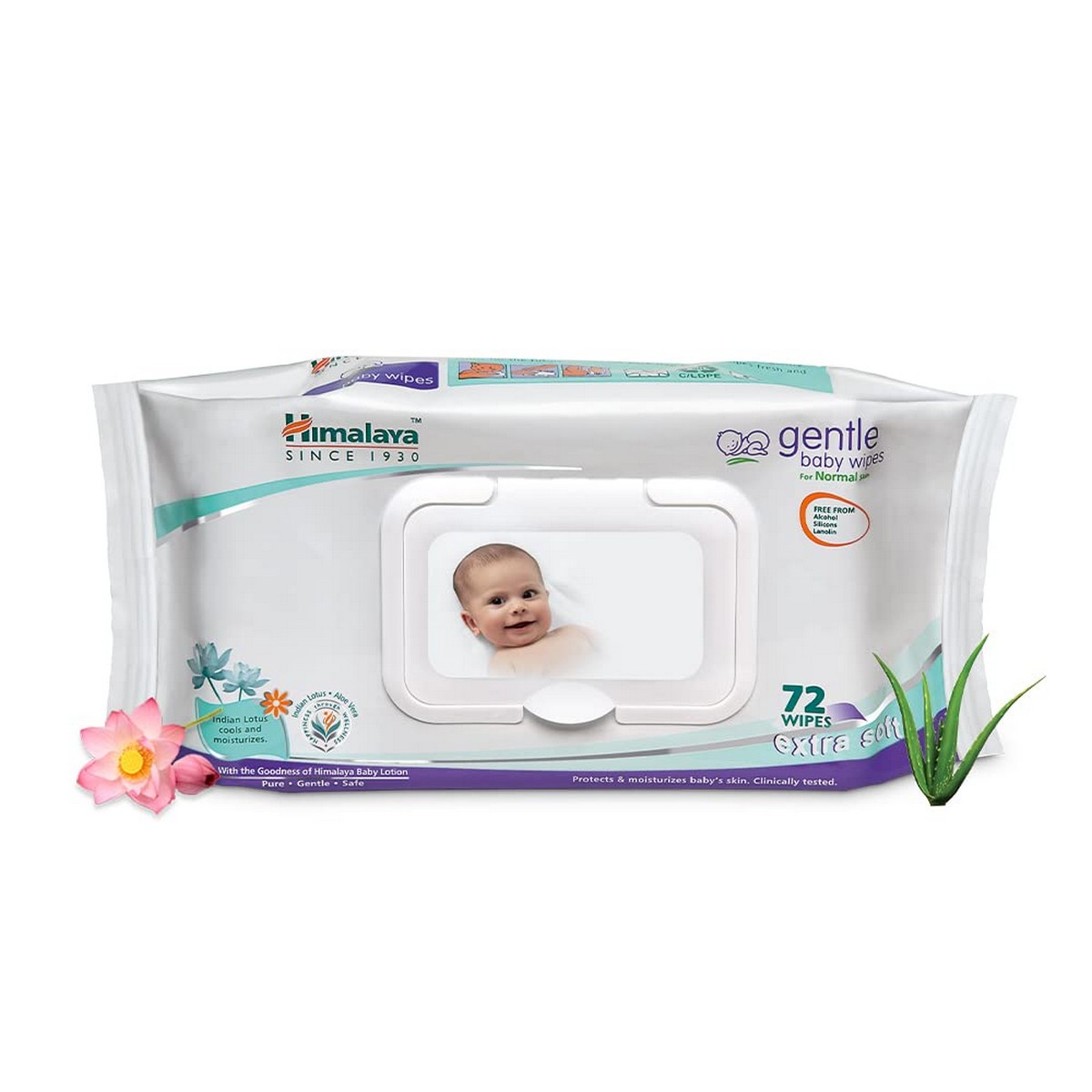 Himalaya Gentle Baby Wipes (72 Wipes)