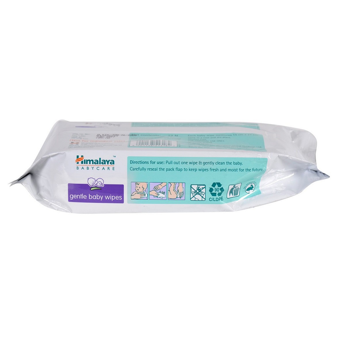 Himalaya Gentle Baby Wipes (72 Wipes)