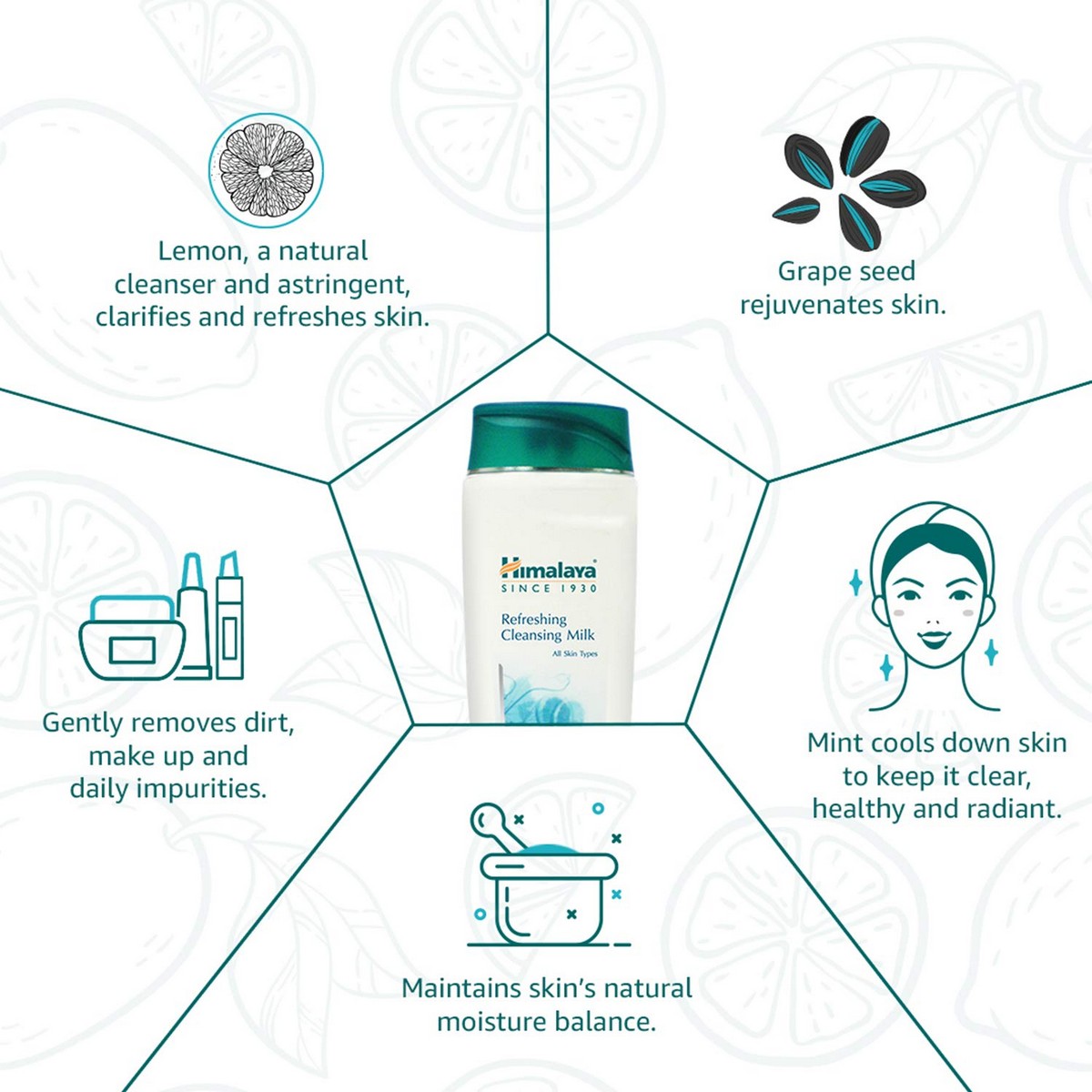 Himalaya Herbals Refreshing Cleansing Milk (100 ml)