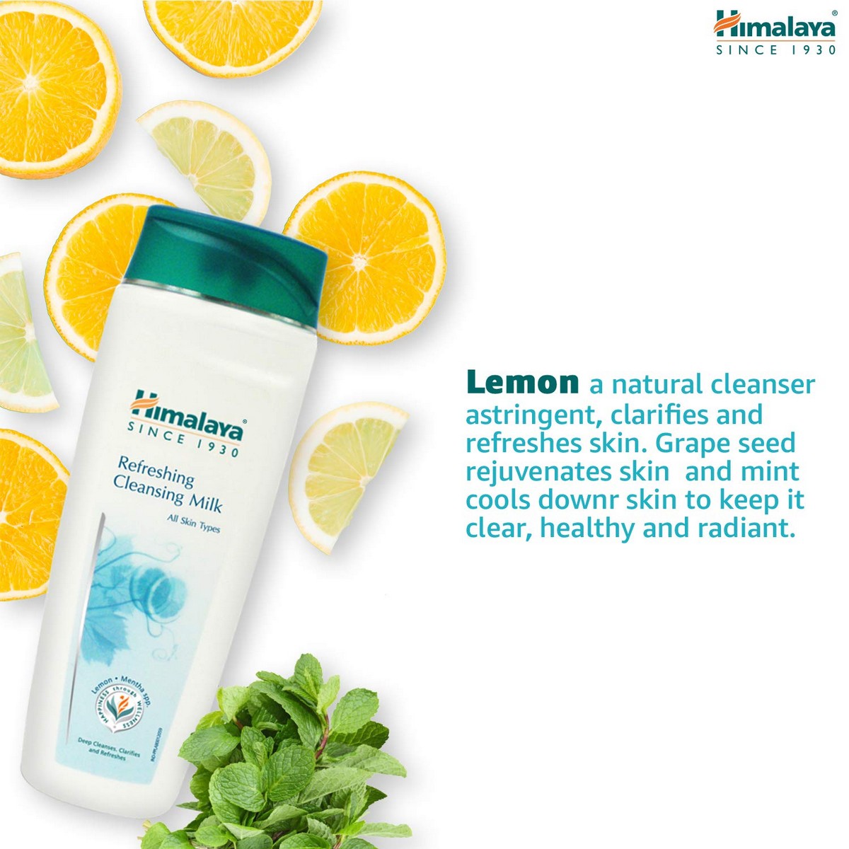 Himalaya Herbals Refreshing Cleansing Milk (100 ml)