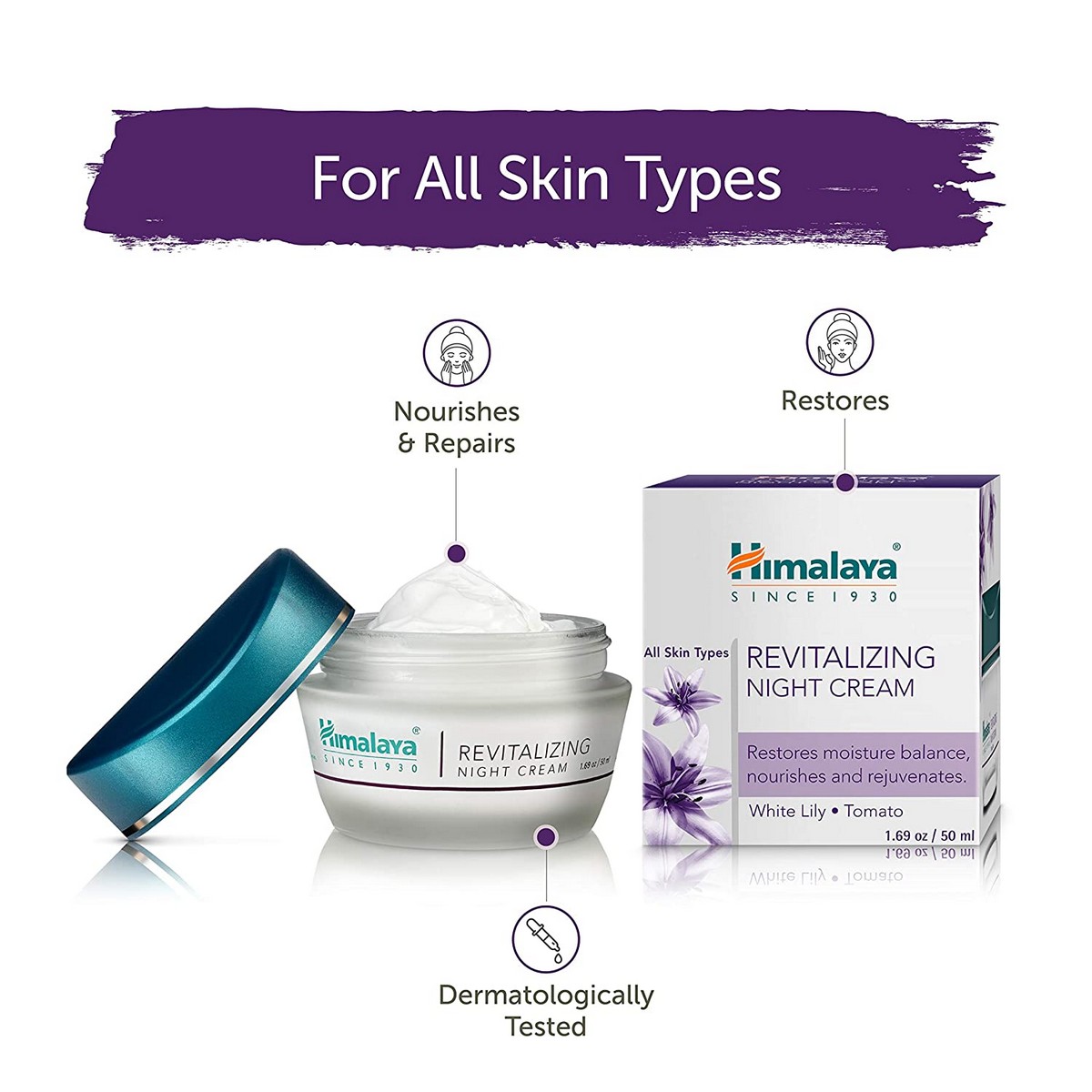 Himalaya Herbals Revitalizing Night Cream (50 grams)