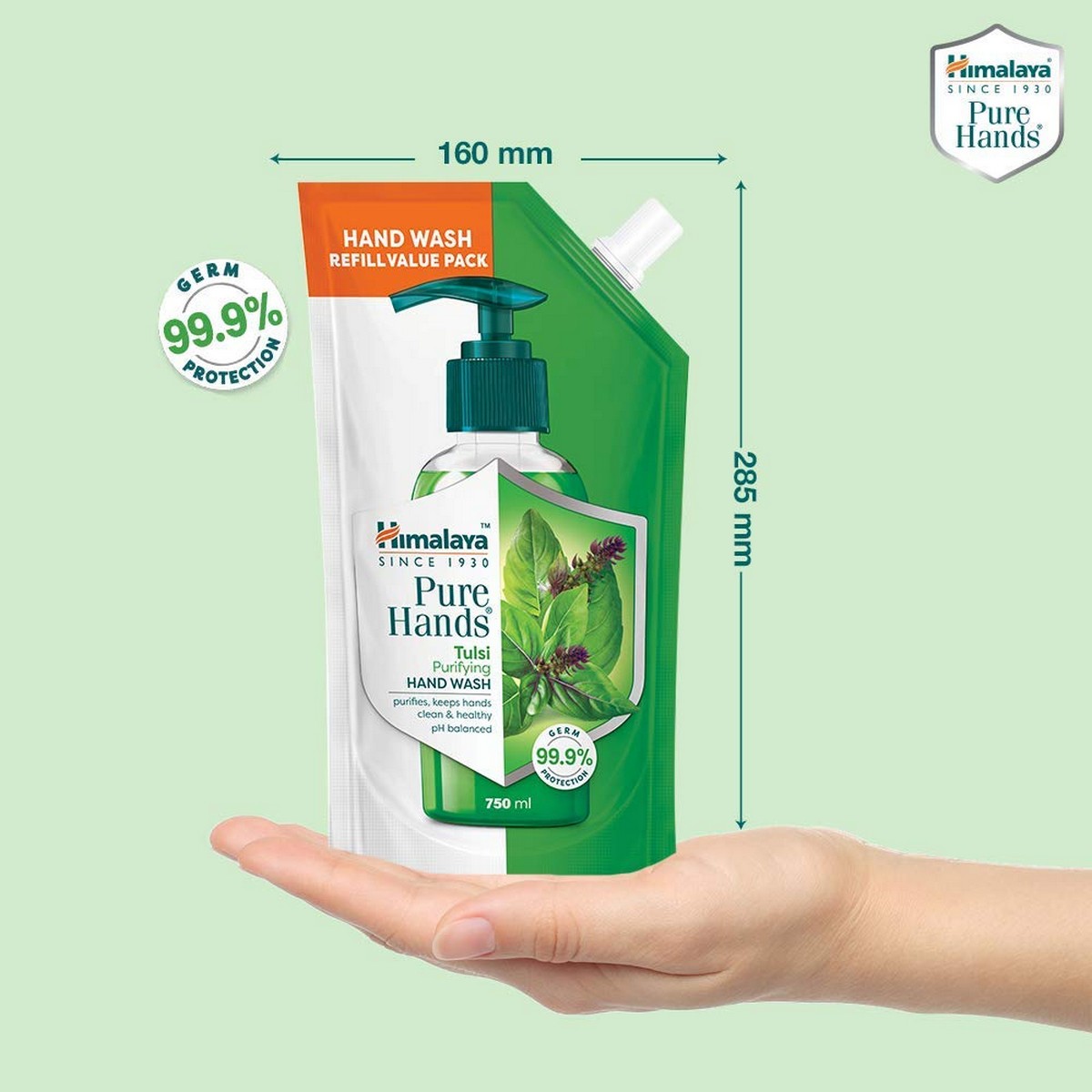 Himalaya Pure Hands Tulsi Purifying Hand Wash (750ml)