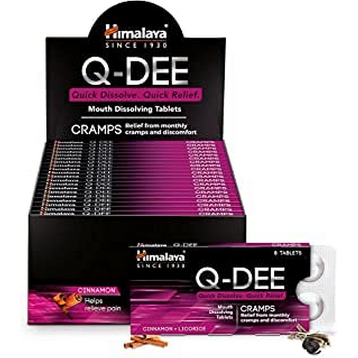 Himalaya Q-DEE Cramps (8 Tablets Pack of 20)