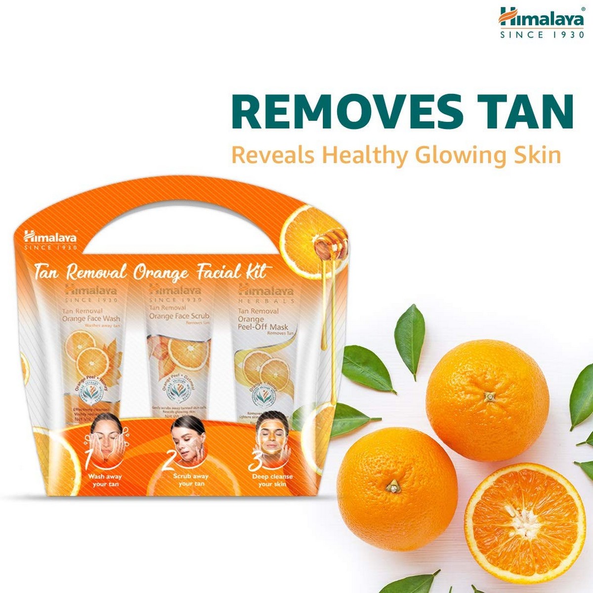 Himalaya Tan Removal Orange Facial Kit (150 ml Pack of 3)