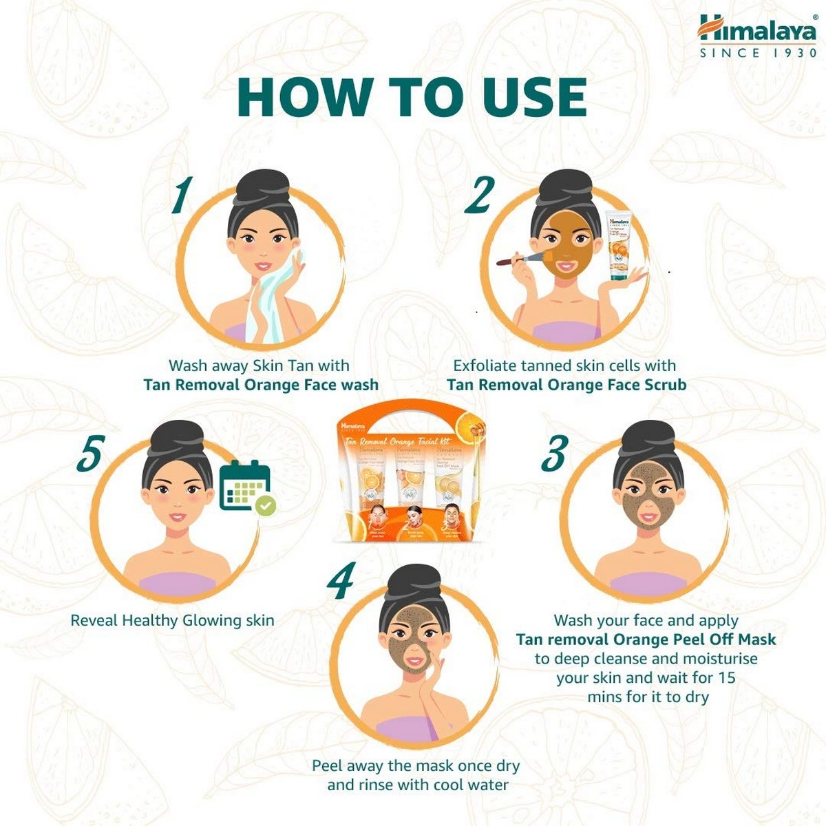 Himalaya Tan Removal Orange Facial Kit (150 ml Pack of 3)