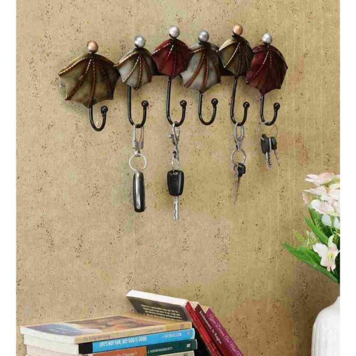Hook Key Holder for Wall in Umbrella Shape
