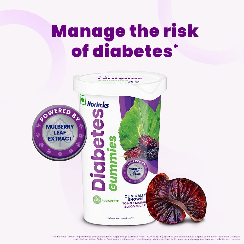 Horlicks Diabetes Gummies Mulberry Leaf Extract