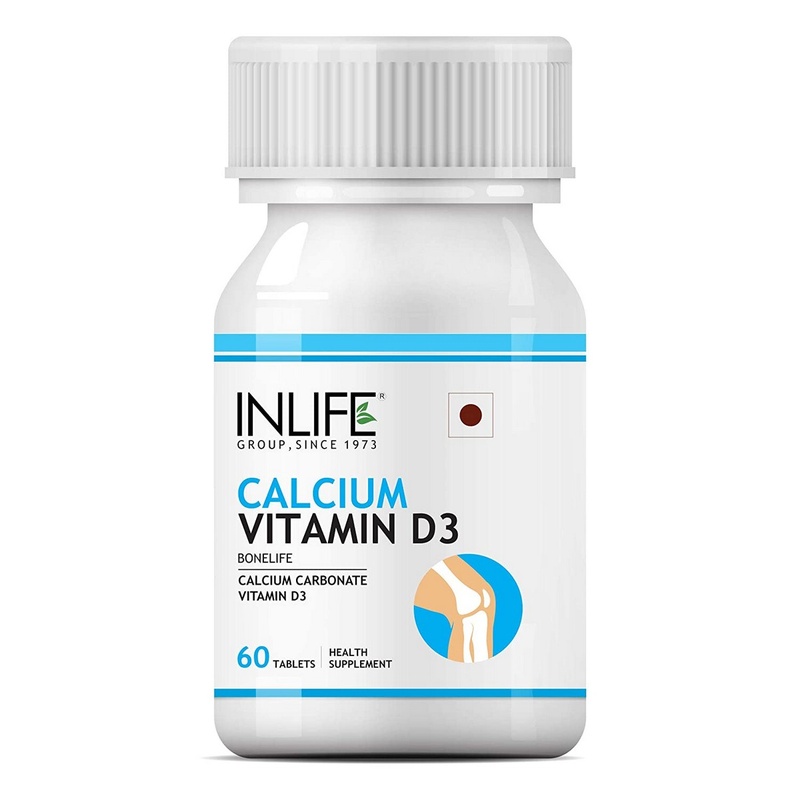 Inlife Calcium Vitamin D3 Supplement For Men & Women (60 Tablets)