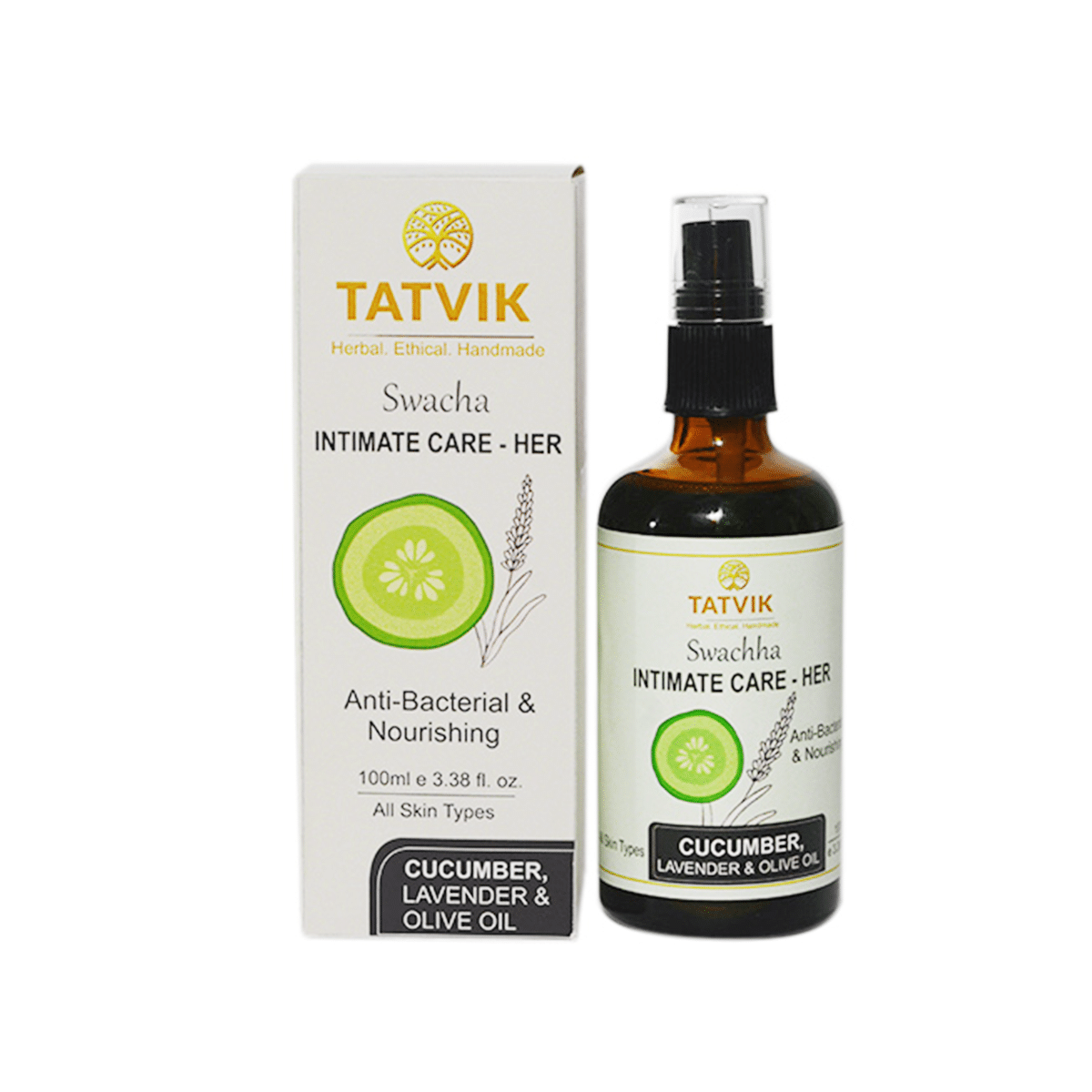Tatvik Swaccha Intimate Care Cucumber, Lavender & Olive (100ml)
