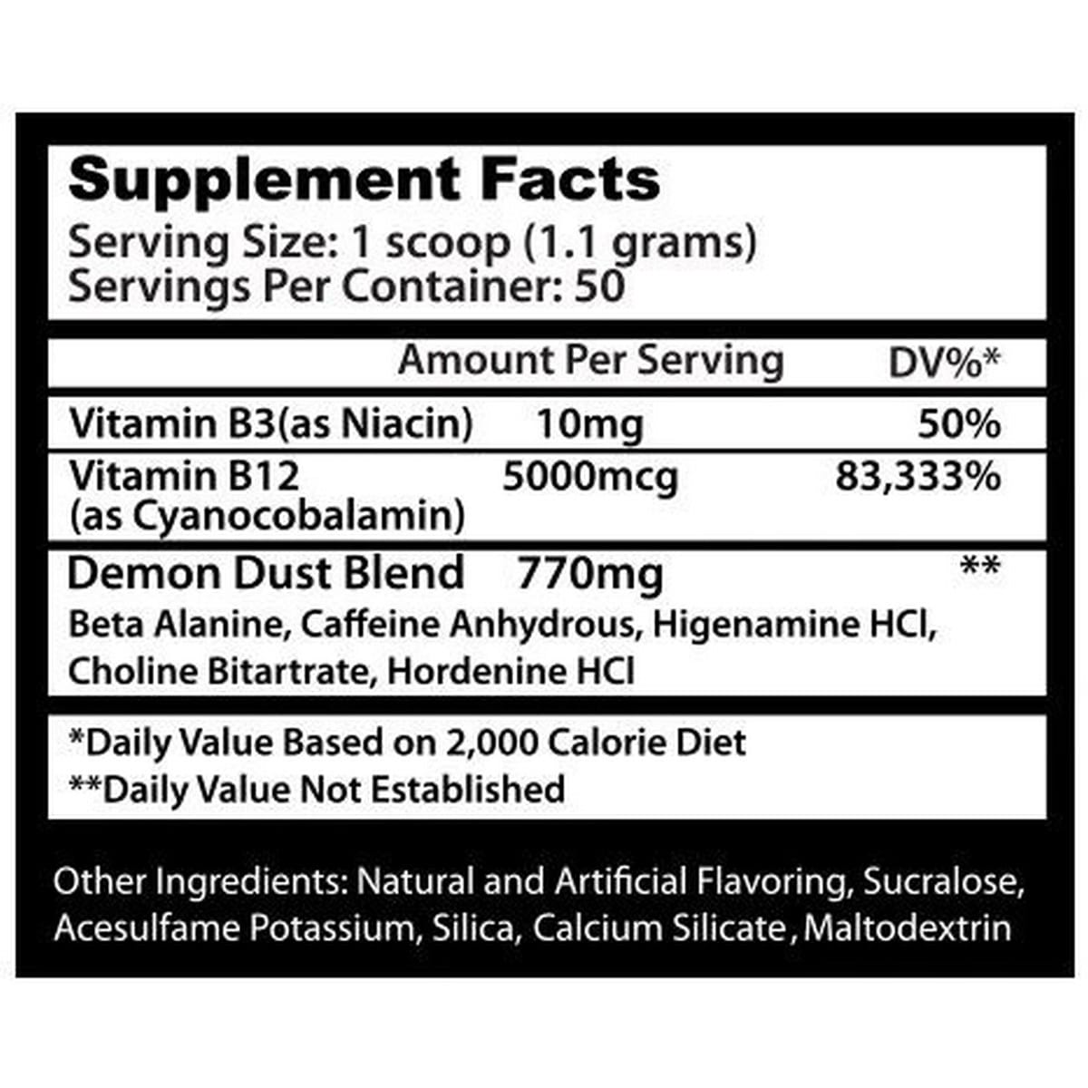 Insane Labz Demon Dust Pre-Workout (50 Servings)