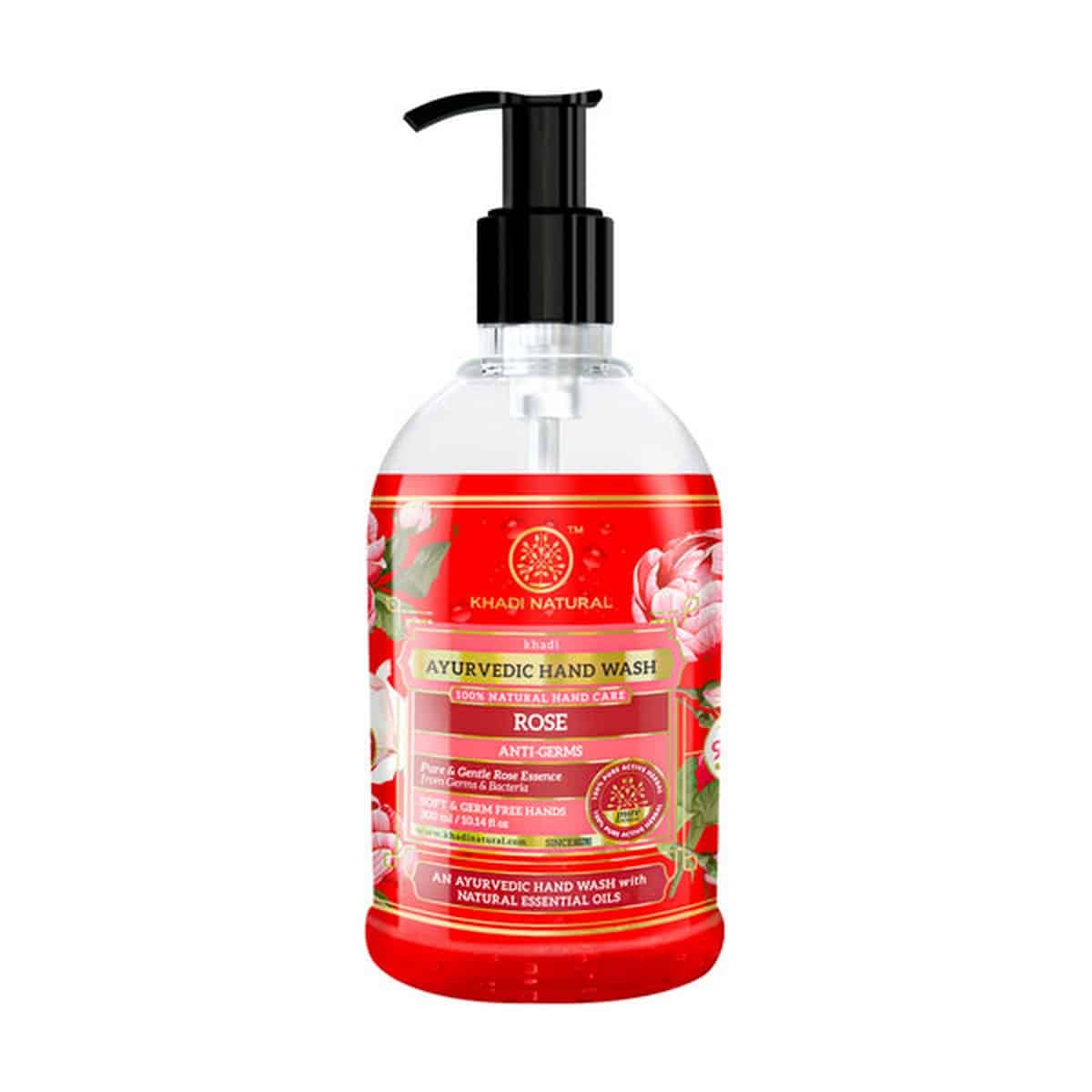 Khadi Natural Anti Germ Rose Handwash (300 ml)