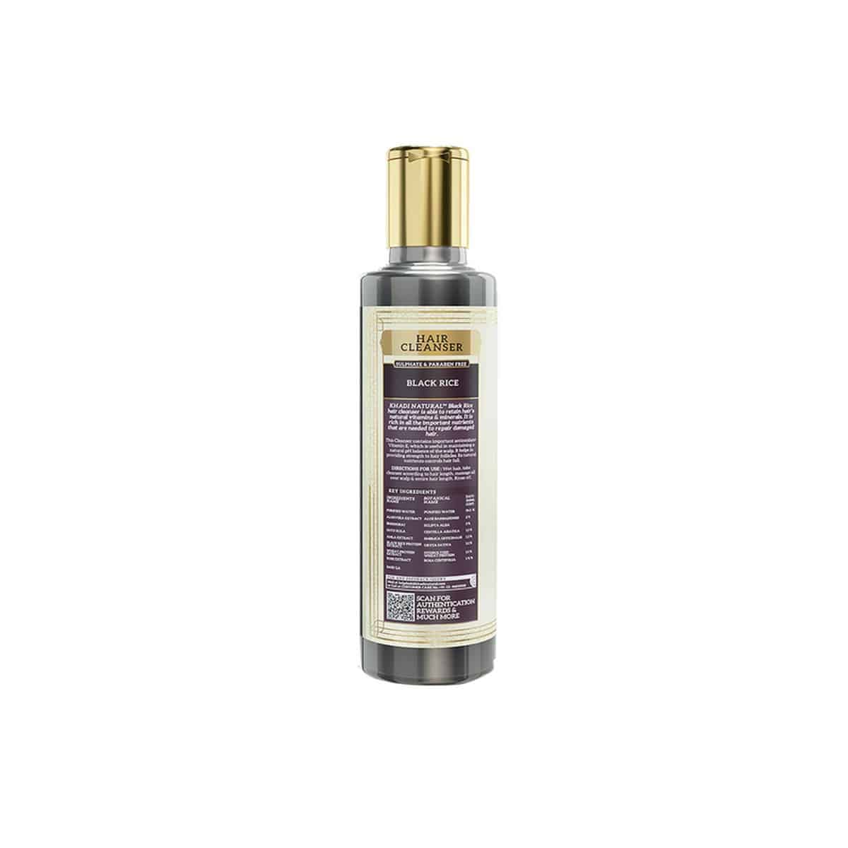 Khadi Natural Black Rice Hair Cleanser (210 ml)