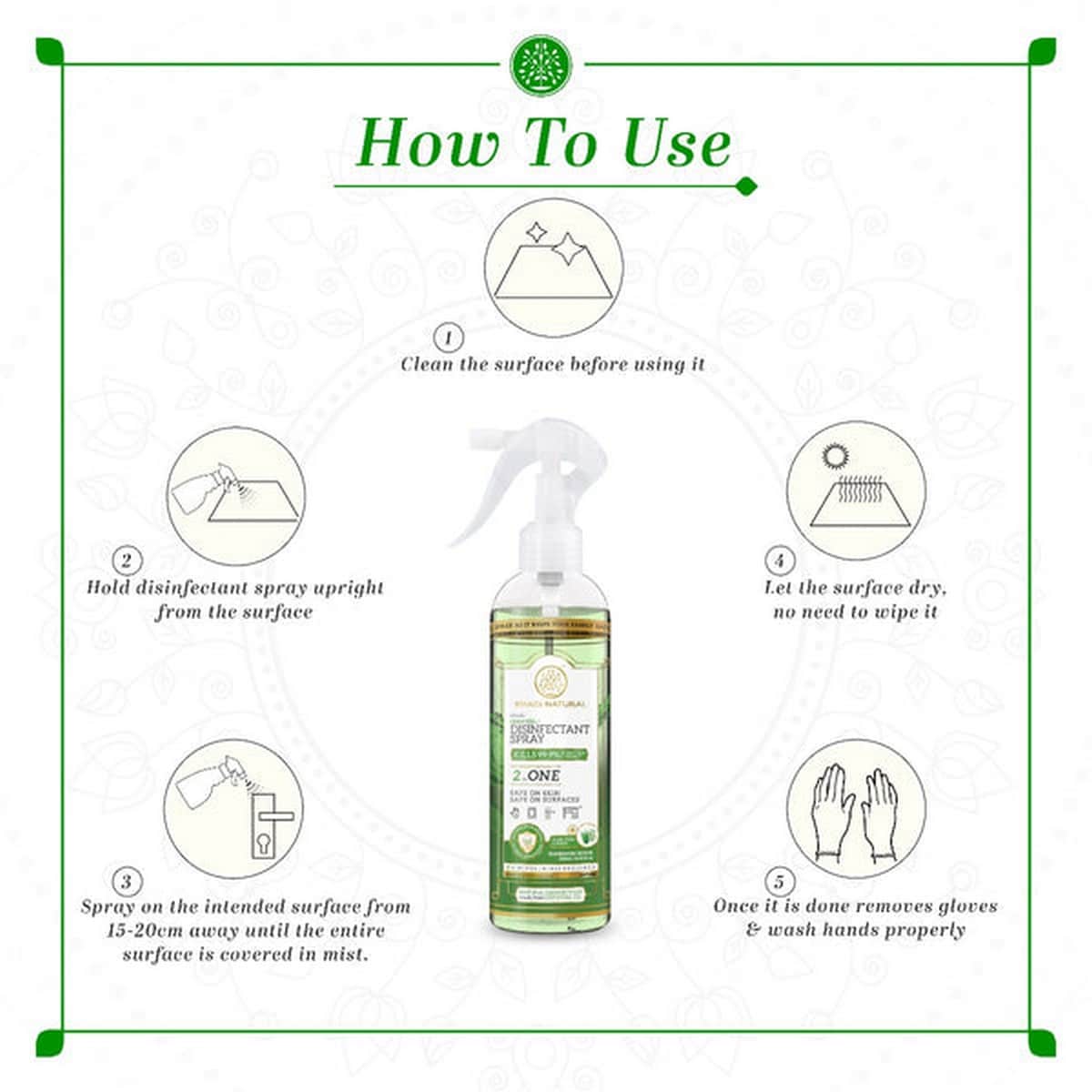 Khadi Natural Germ Kill Disinfectant Spray (250 ml)
