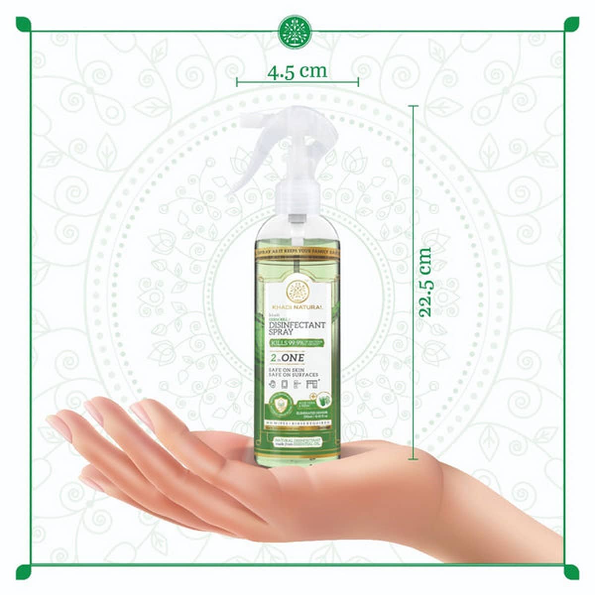 Khadi Natural Germ Kill Disinfectant Spray (250 ml)