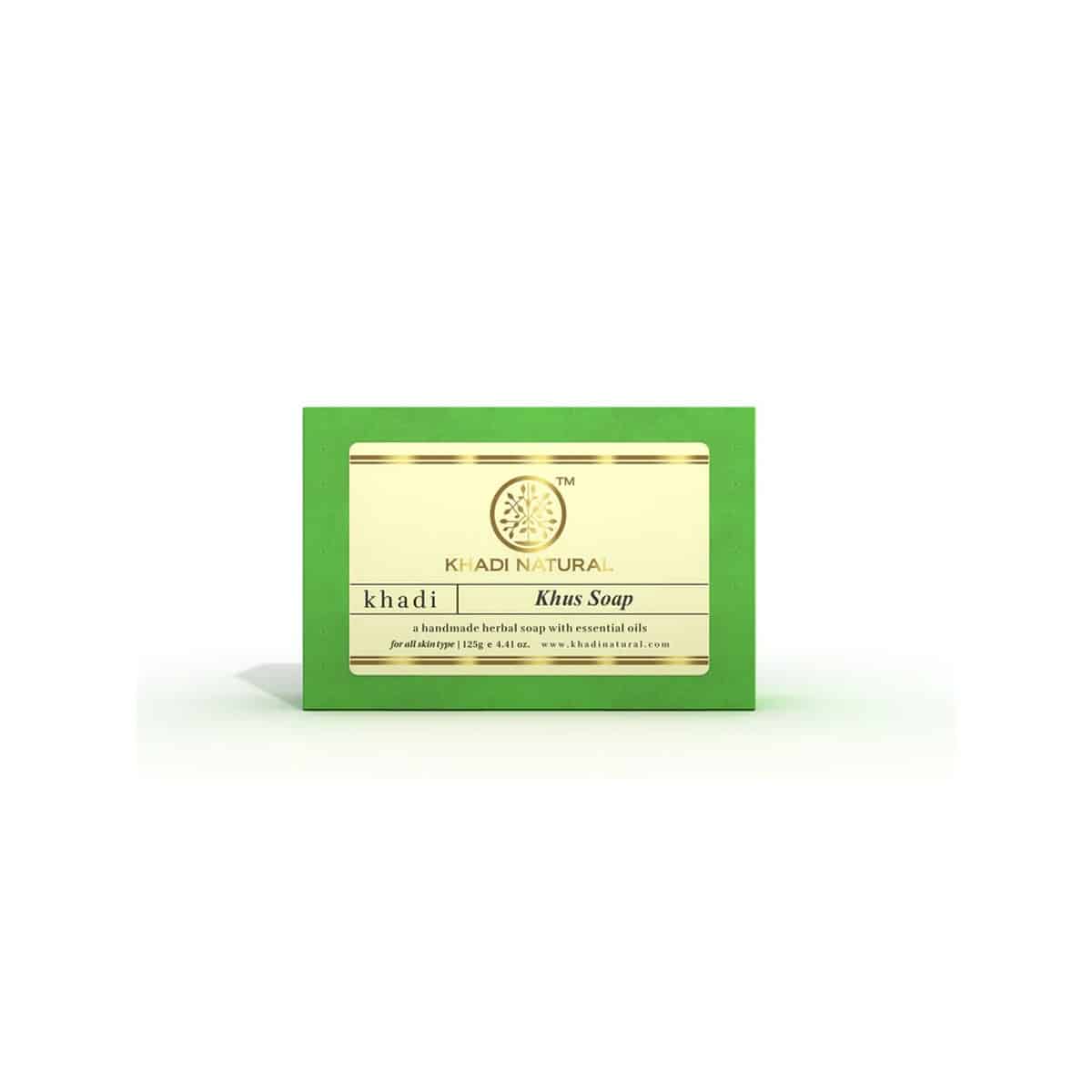 Khadi Natural Herbal Khus Soap (125g)