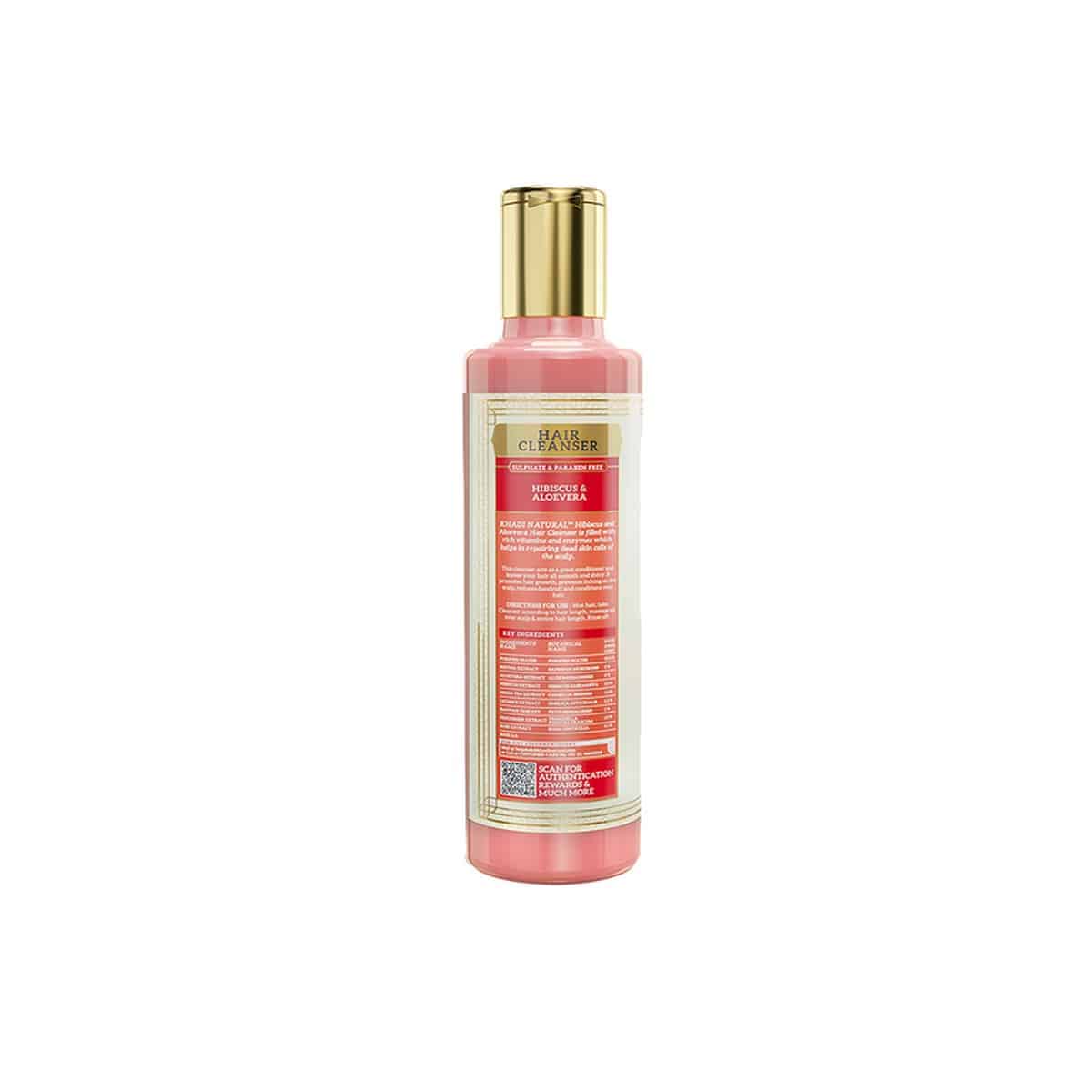 Khadi Natural Hibiscus & Aloevera Hair Cleanser (210 ml)