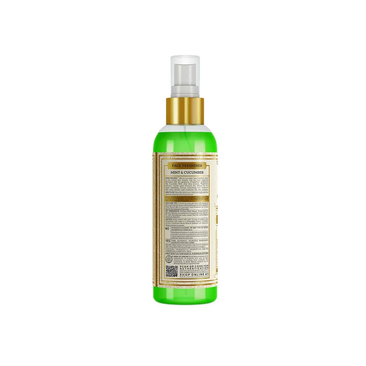 Khadi Natural Mint & Cucumber Face Freshener (100 ml)