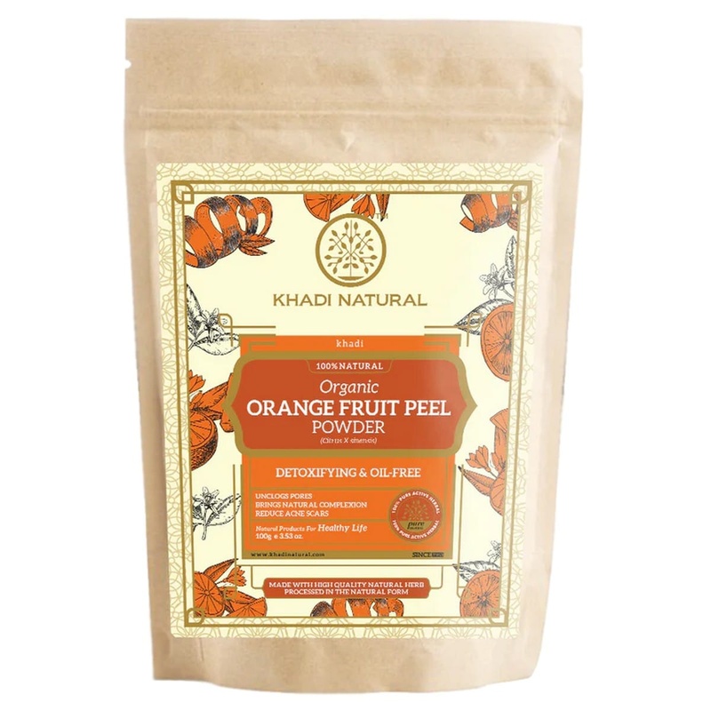 Khadi Natural Organic Orange Fruit Peel Powder (100 g)