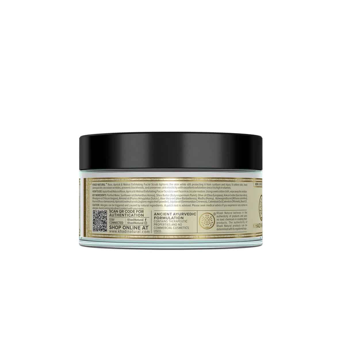 Khadi Natural Rose & Walnut Apricot Scrub (50 gm)