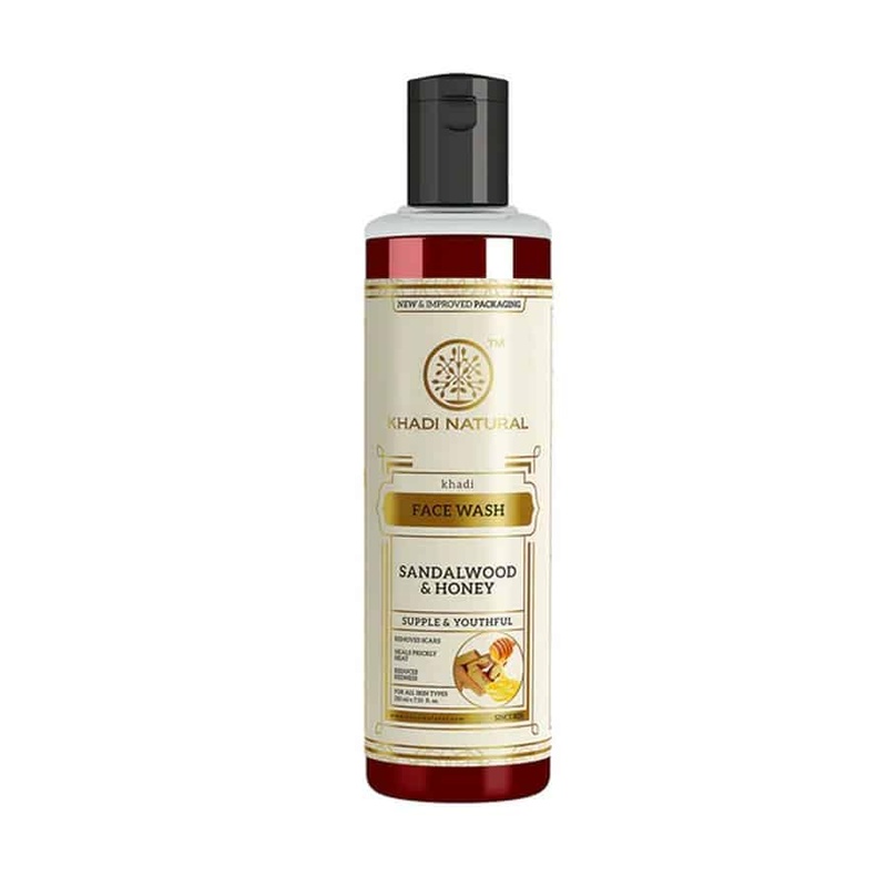Khadi Natural Sandalwood & Honey Face Wash (210 ml)