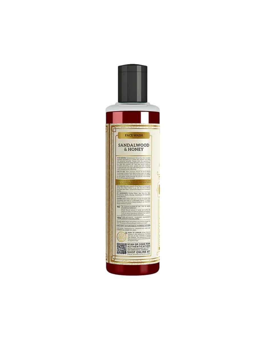 Khadi Natural Sandalwood & Honey Face Wash (210 ml)
