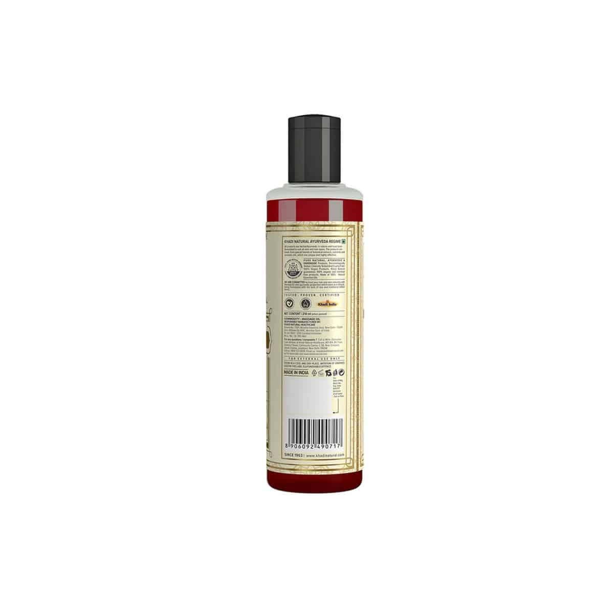 Khadi Natural Sandalwood Paraben Free Massage Oil (210 ml)